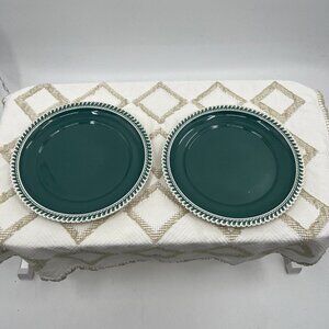 Harker Pottery 2 dinner plates 9 1/2"